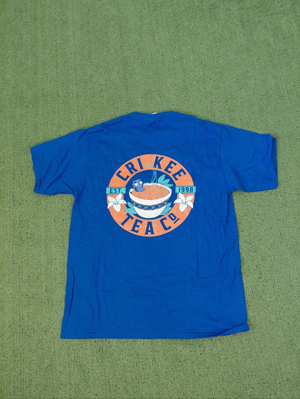 Disney Mulan Crikee Tea Co Movie Blue T Shirt Sz Large